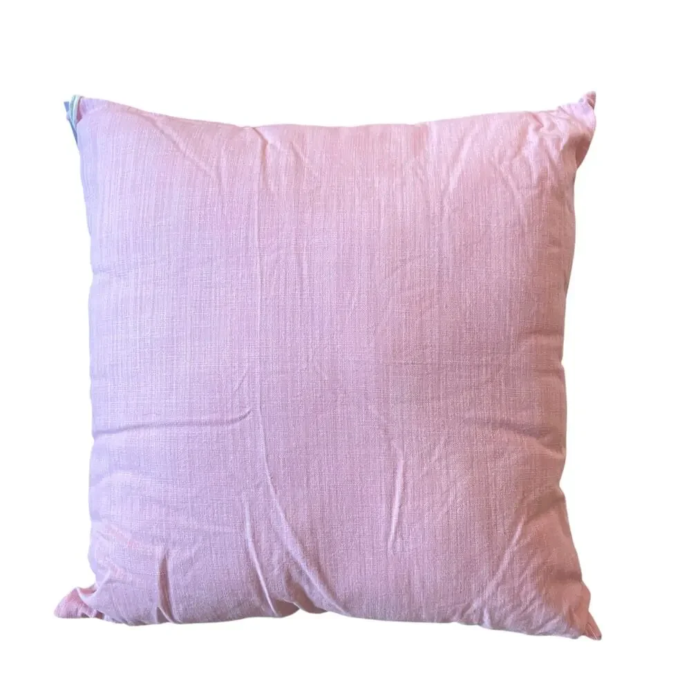 Pinkmas Peppermint Swirl Pillow 20x20 Embroidered Christmas Holiday Decor NEW